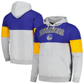 Fanatics - Golden State Warriors Contrast Pieced Pullover Hoodie - Royal