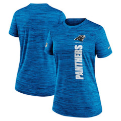 Carolina Panthers Women's Sideline Velocity Dri-FIT T-Shirt Blue - Nike