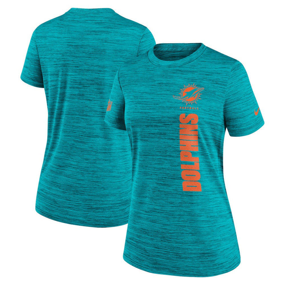 Miami Dolphins Women's Sideline Velocity Dri-FIT T-Shirt Aqua - Nike