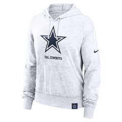 Dallas Cowboys Women's Gym Vintage Logo Pullover Hoodie White - Nike