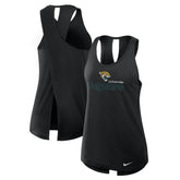 Jacksonville Jaguars Women's Open-Back Crisscross Dri-FIT Tank Top Black - Nike