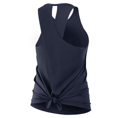 Tennessee Titans Women's Open-Back Crisscross Dri-FIT Tank Top Navy - Nike