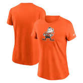 Cleveland Browns Women's Throwback Primary Logo T-Shirt Orange - Nike