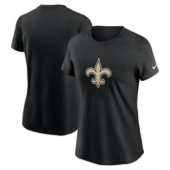 New Orleans Saints Women's Primary Logo T-Shirt Black - Nike