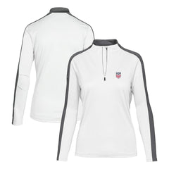 USMNT Levelwear Women's Quarter-Zip Pullover Top - White