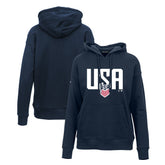 USMNT Levelwear Women's Podium Mascot Pullover Hoodie - Navy
