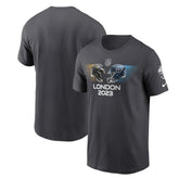Baltimore Ravens vs. Tennessee Titans 2023 London Game Essential T-Shirt Anthracite - Nike
