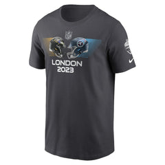 Baltimore Ravens vs. Tennessee Titans 2023 London Game Essential T-Shirt Anthracite - Nike