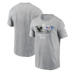 Jacksonville Jaguars vs. Buffalo Bills 2023 London Game T-Shirt Heather Charcoal - Nike