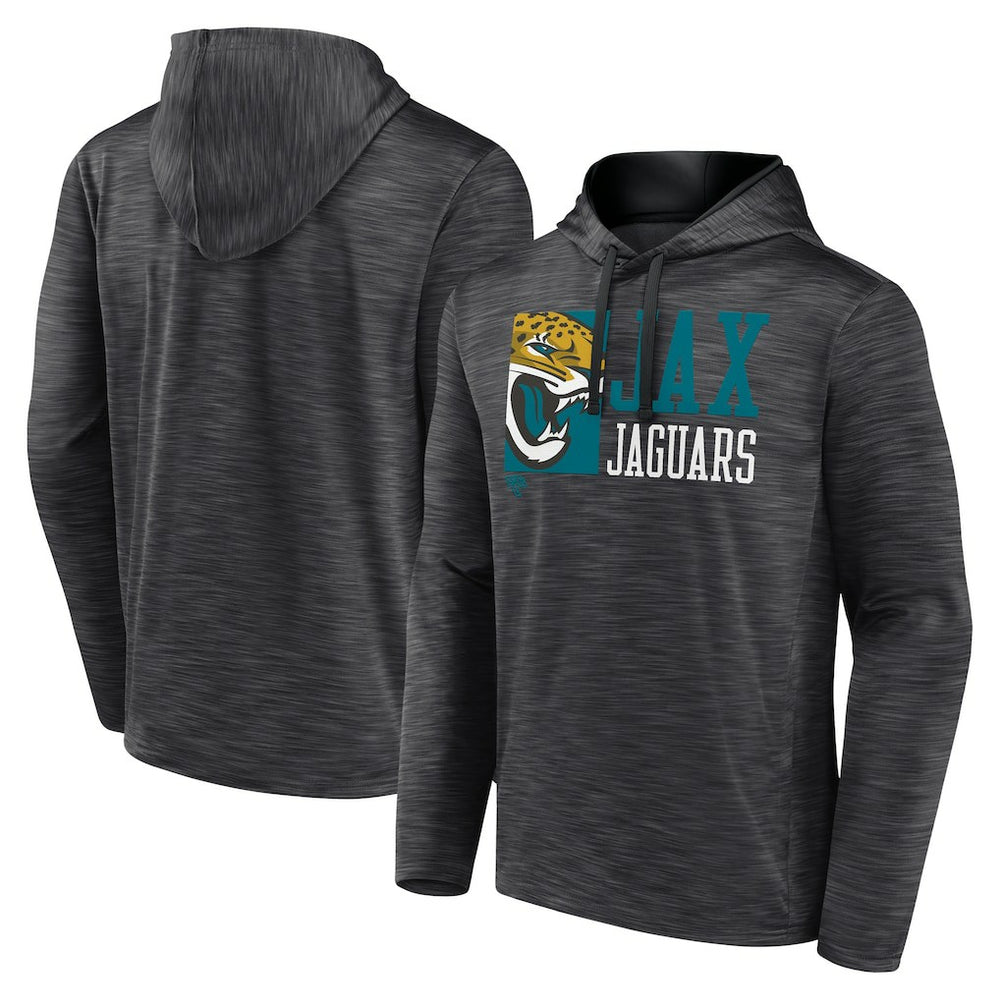 Jacksonville Jaguars Never Quit Hoodie Heather Charcoal - Fanatics