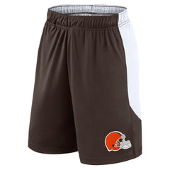 Cleveland Browns Go Hard Shorts Brown/White - Fanatics