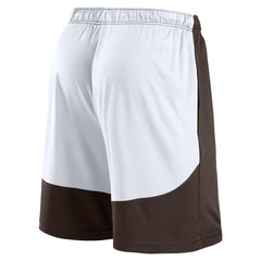 Cleveland Browns Go Hard Shorts Brown/White - Fanatics