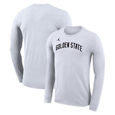 NBA - Golden State Warriors Jordan Brand Unisex Statement Edition Legend Performance Long Sleeve T-Shirt - White