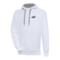 Carolina Hurricanes - Antigua Metallic Logo Victory Pullover Hoodie White