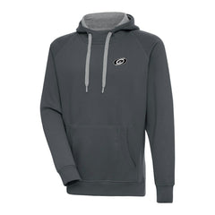Carolina Hurricanes - Antigua Metallic Logo Victory Pullover Hoodie Charcoal