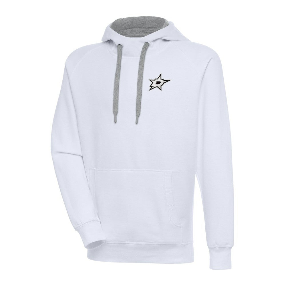Dallas Stars - Antigua Metallic Logo Victory Pullover Hoodie White