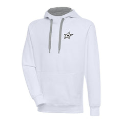 Dallas Stars - Antigua Metallic Logo Victory Pullover Hoodie White