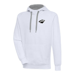 Minnesota Wild - Antigua Metallic Logo Victory Pullover Hoodie White