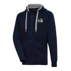 Colorado Avalanche - Antigua Metallic Logo Victory Full-Zip Hoodie Navy