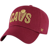 47 brand - Cleveland Cavaliers '47 Core Wordmark Clean Up Adjustable Hat - Wine