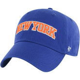 47 brand - New York Knicks '47 Core Wordmark Clean Up Adjustable Hat - Blue