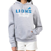 Detroit Lions G-III 4Her by Carl Banks Women's Graphic Fleece Pullover Hoodie Heather Gray - NFL