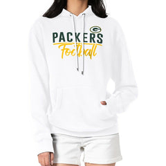 Green Bay Packers G-III 4Her by Carl Banks Women's Graphic Fleece Pullover Hoodie White - NFL