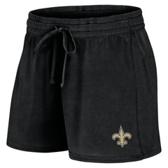 New Orleans Saints Women's Start to Finish T-Shirt & Shorts Combo Pack Black - Fanatics