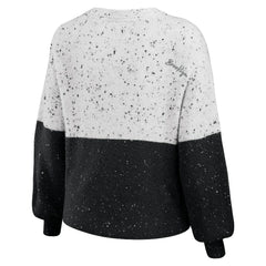 NBA - Brooklyn Nets WEAR by Erin Andrews Women's Color-Block Pullover Sweater - White/Black