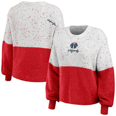 NBA - Washington Wizards WEAR by Erin Andrews Women's Color-Block Pullover Sweater - White/Red