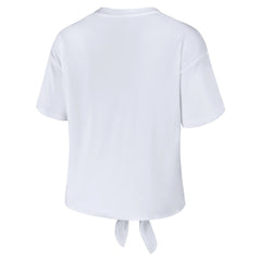 NBA - Los Angeles Lakers WEAR by Erin Andrews Women's Tie-Front T-Shirt - White