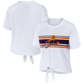 NBA - Phoenix Suns WEAR by Erin Andrews Women's Tie-Front T-Shirt - White