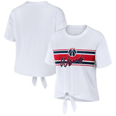 NBA - Washington Wizards WEAR by Erin Andrews Women's Tie-Front T-Shirt - White