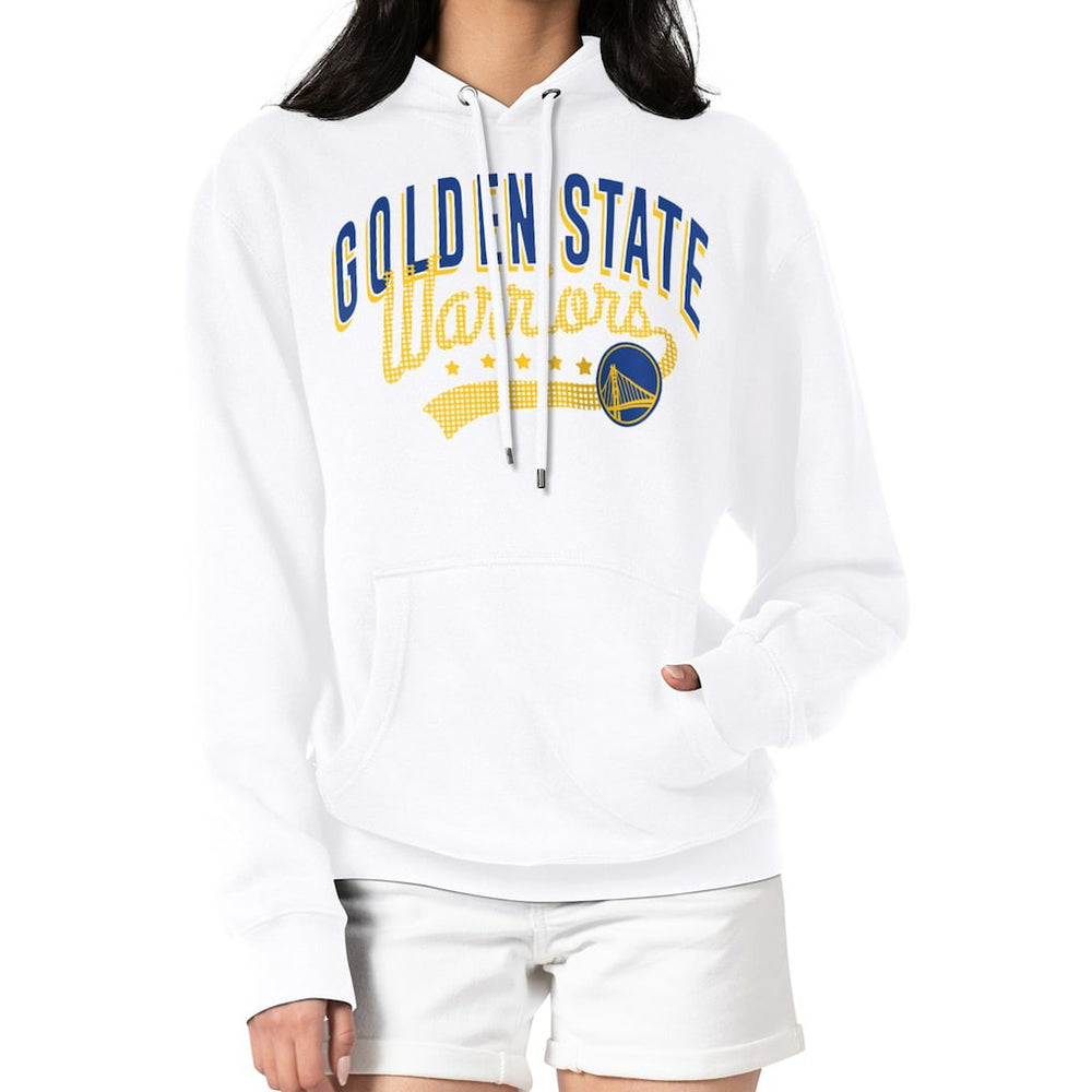 NBA - Golden State Warriors G-III 4Her by Carl Banks Women's Filigree Logo Pullover Hoodie - White
