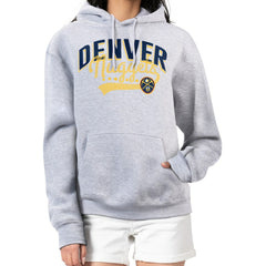 NBA - Denver Nuggets G-III 4Her by Carl Banks Women's Filigree Logo Pullover Hoodie - Heather Gray