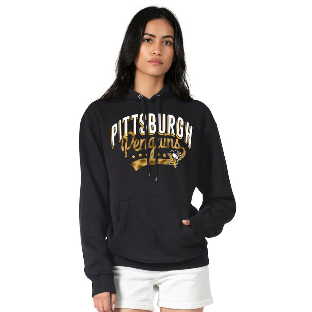 Pittsburgh Penguins G-III 4Her by Carl Banks Women's Filigree Logo Pullover Hoodie – Black