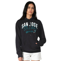 San Jose Sharks - G-III 4Her by Carl Banks Women's Filigree Logo Pullover Hoodie – Black