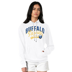 Buffalo Sabres - G-III 4Her by Carl Banks Women's Filigree Logo Pullover Hoodie – White