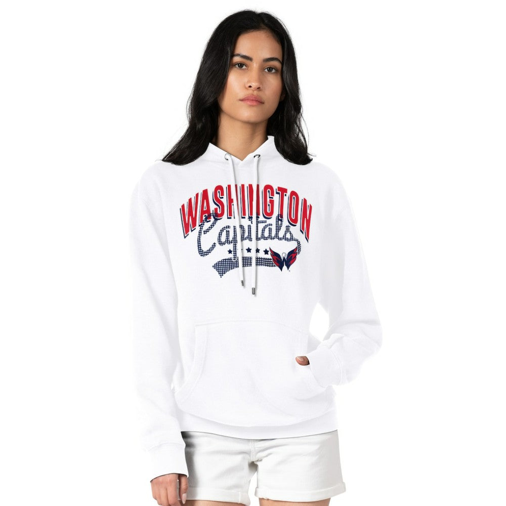 Washington Capitals G-III 4Her by Carl Banks Women's Filigree Logo Pullover Hoodie – White