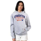 Edmonton Oilers - G-III 4Her by Carl Banks Women's Filigree Logo Pullover Hoodie – Gray