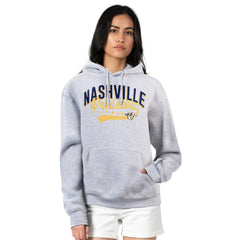 Nashville Predators - G-III 4Her by Carl Banks Women's Filigree Logo Pullover Hoodie – Gray