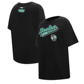 NBA - Boston Celtics Pro Standard Women's Script Boyfriend T-Shirt - Black