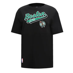 NBA - Boston Celtics Pro Standard Women's Script Boyfriend T-Shirt - Black