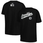 NBA - Brooklyn Nets Pro Standard Women's Script Boyfriend T-Shirt - Black