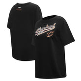 NBA - Cleveland Cavaliers Pro Standard Women's Script Boyfriend T-Shirt - Black