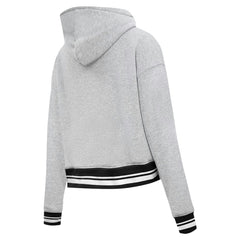 NBA - Phoenix Suns Pro Standard Women's Script Tail Cropped Pullover Hoodie - Heather Gray