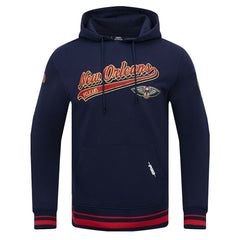 NBA - New Orleans Pelicans Pro Standard Script Tail Pullover Hoodie - Navy