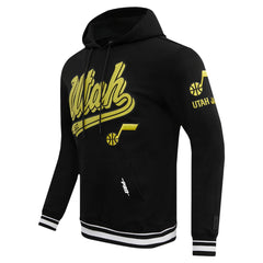 NBA - Utah Jazz Pro Standard Script Tail Pullover Hoodie - Black