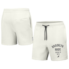 NBA - Brooklyn Nets NBA x Staple Heavyweight Fleece Shorts - Cream