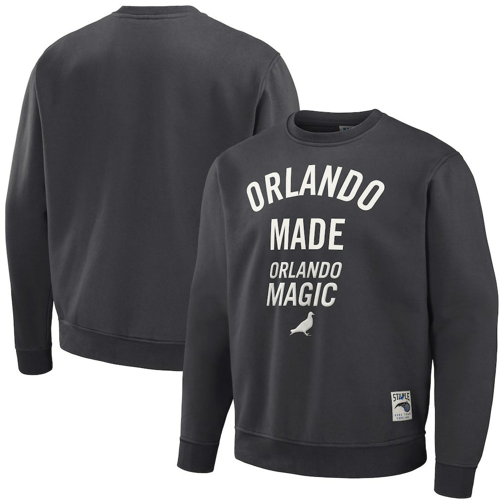NBA - Orlando Magic NBA x Staple Plush Pullover Sweatshirt - Anthracite